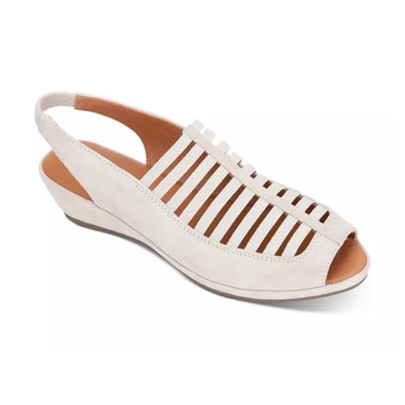Gentle Souls by Kenneth Cole Women's Lee Low Wedge Sandal with Backstrap - Picture 1 of 8